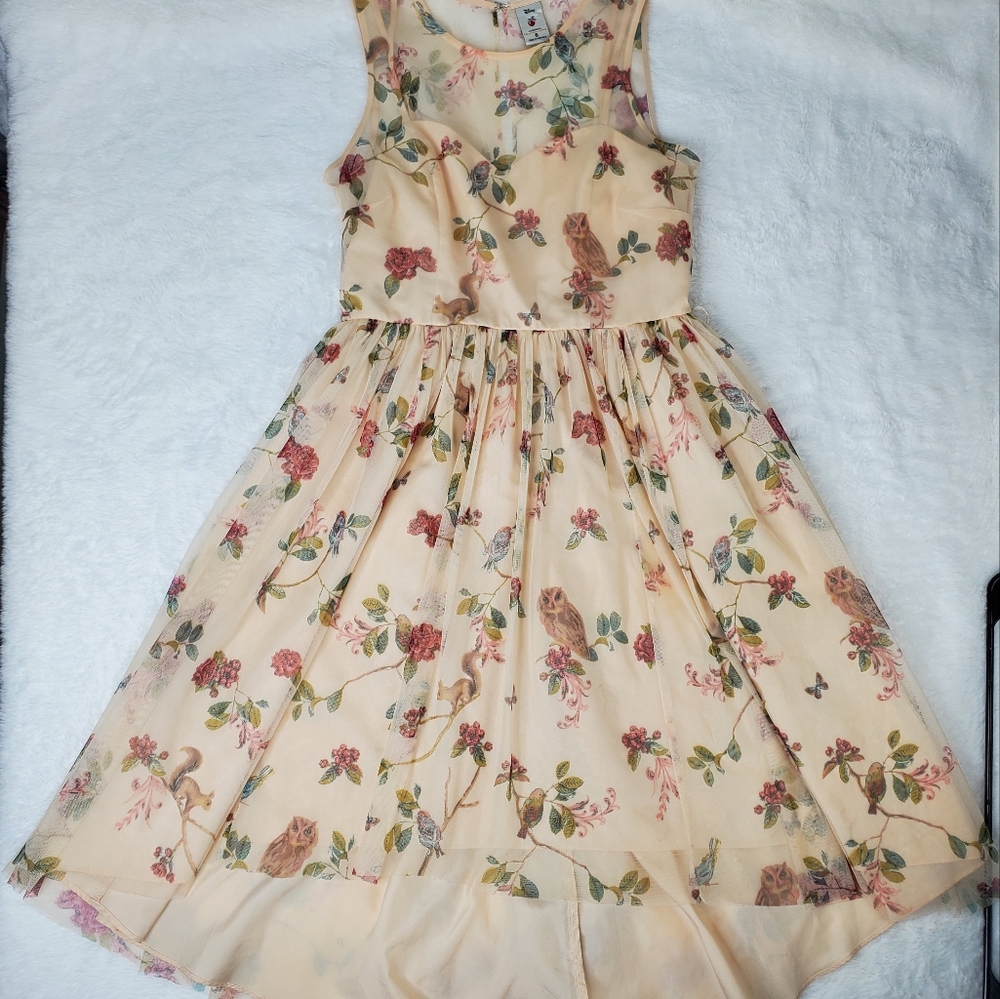 DISNEY by LC Lauren Conrad Snow White & 7 Dwarfs Forest Friends Tulle DRESS Sz 6